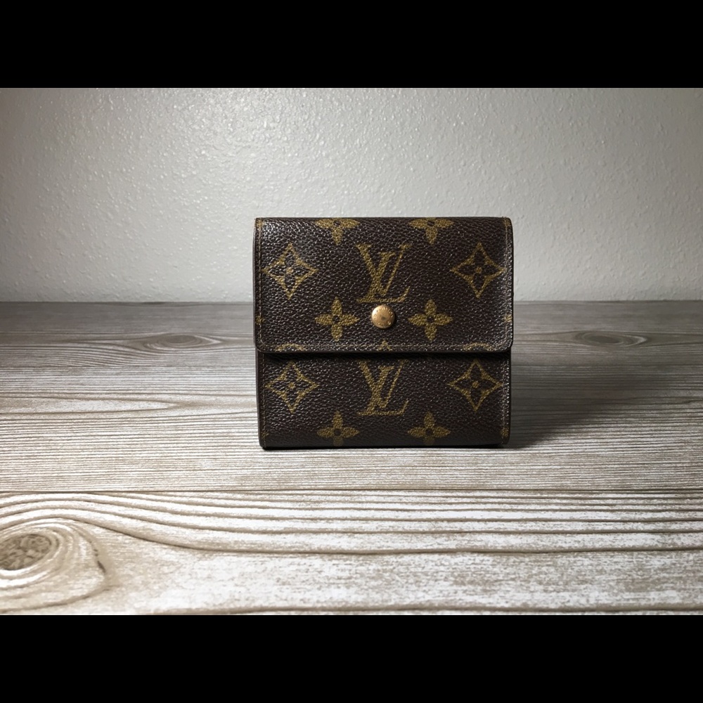 LV Monogram Portefeiulle Elise Trifold Wallet